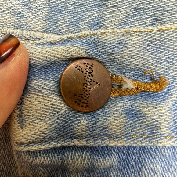 Wrangler Jeans Mens 36x32 Blue Denim Zip Fly Straight Cut 100% Cotton *Stains - Picture 3 of 9